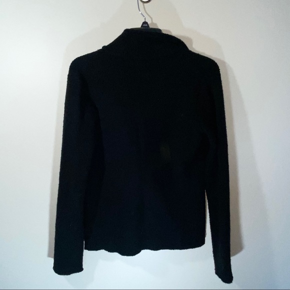Alpha Massimo Rebecchi women’s Black Wool Blend Cardigan sweater size 42 - Picture 5 of 6